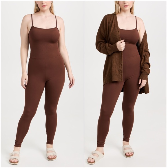 NWT Girlfriend Collective Earth Cami Unitard Jumpsuit Size Large - Picture 1 of 8